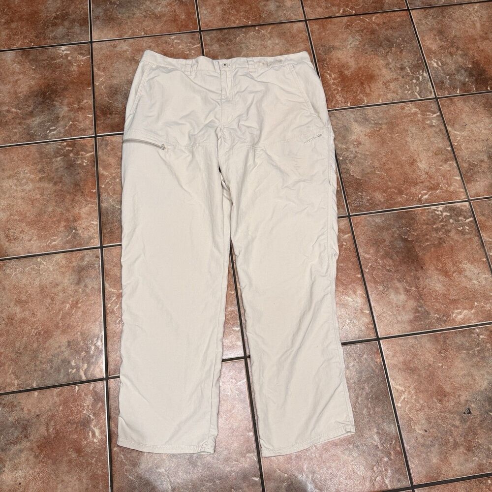 Patagonia Men’s Sandy Cay Lightweight Pants Beige Sz XXL Fishing/Travel *stain*